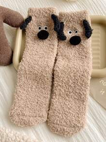 YFS-010 Slipper Socks with Grippers for Women Socks for Women Home Sleeping Winter Socks