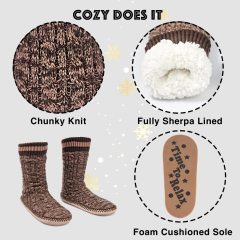 YFS-07 Slipper Socks with Grippers for Women Socks for Women Home Sleeping Winter Socks