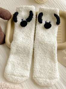 YFS-010 Slipper Socks with Grippers for Women Socks for Women Home Sleeping Winter Socks