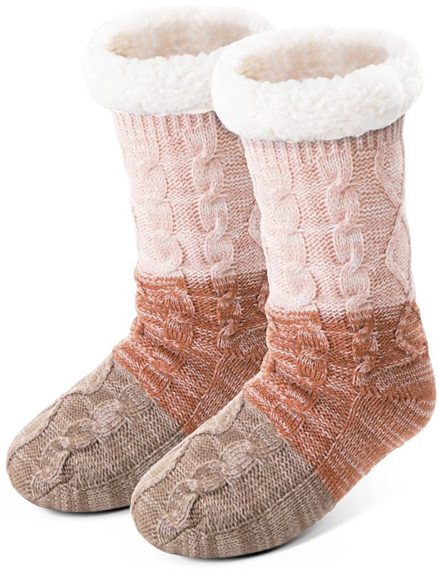 YFS-13 Slipper Socks with Grippers for Women Socks for Women Home Sleeping Winter Socks