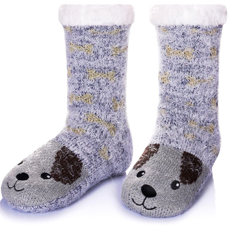 YFS-12 Slipper Socks with Grippers for Women Socks for Women Home Sleeping Winter Socks