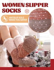 YFS-13 Slipper Socks with Grippers for Women Socks for Women Home Sleeping Winter Socks