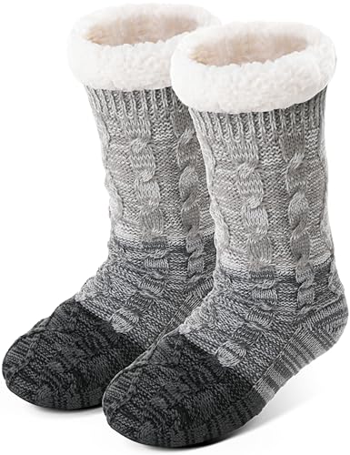 YFS-13 Slipper Socks with Grippers for Women Socks for Women Home Sleeping Winter Socks