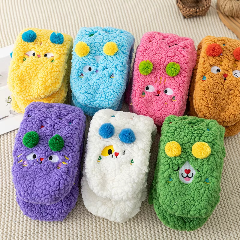 YFS-14 Slipper Socks with Grippers for Women Socks for Women Home Sleeping Winter Socks