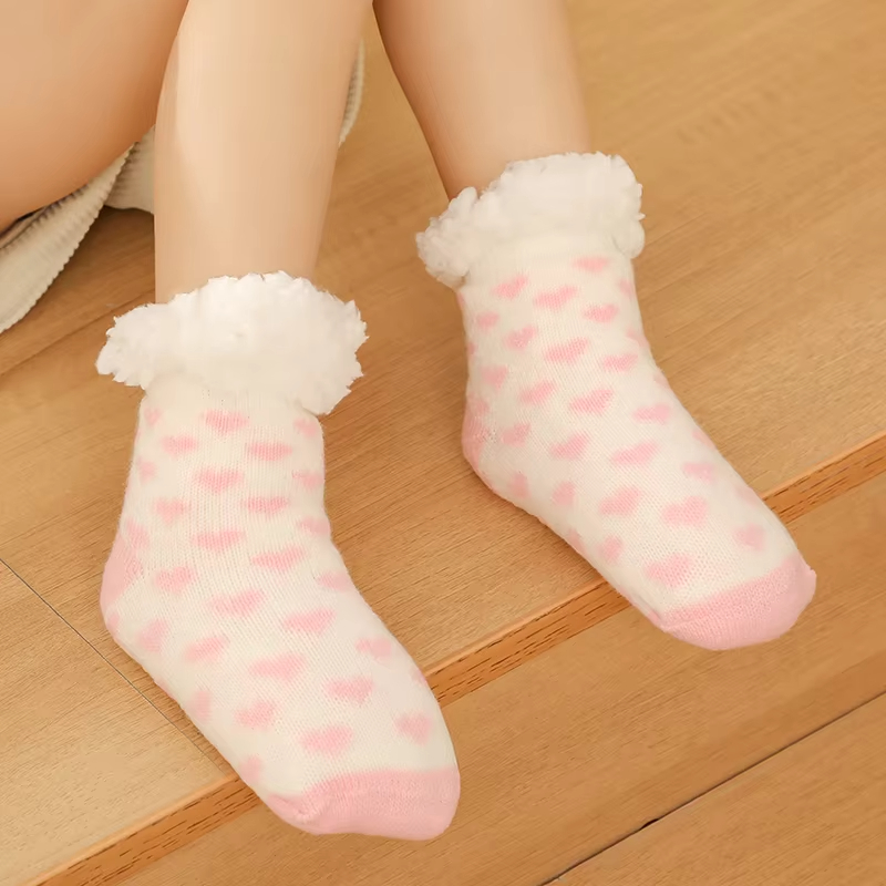 YFS-19 Slipper Socks with Grippers for Women Socks for Women Home Sleeping Winter Socks