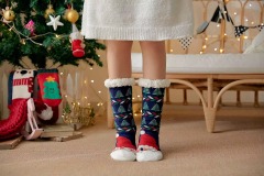 YFS-18 Slipper Socks with Grippers for Women Socks for Women Home Sleeping Winter Socks