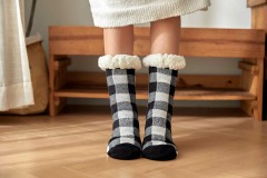 YFS-18 Slipper Socks with Grippers for Women Socks for Women Home Sleeping Winter Socks