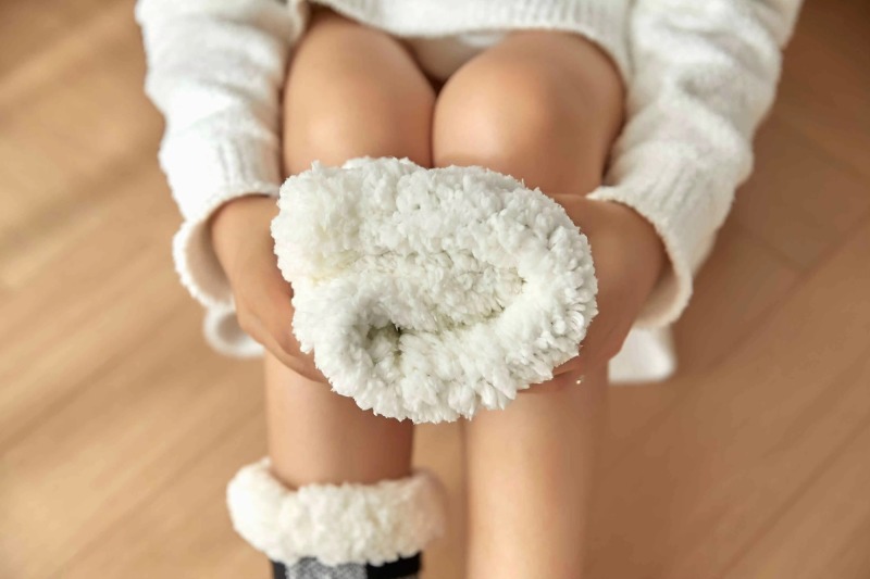 YFS-18 Slipper Socks with Grippers for Women Socks for Women Home Sleeping Winter Socks