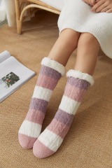 YFS-017 Slipper Socks with Grippers for Women Socks for Women Home Sleeping Winter Socks