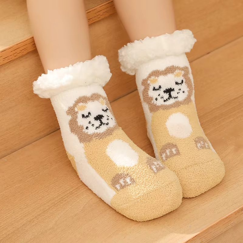 YFS-19 Slipper Socks with Grippers for Women Socks for Women Home Sleeping Winter Socks