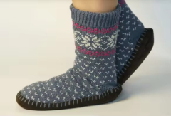 YFS-23 Slipper Socks with Grippers for Women Socks for Women Home Sleeping Winter Socks