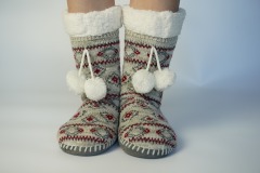 YFS-22 Slipper Socks with Grippers for Women Socks for Women Home Sleeping Winter Socks