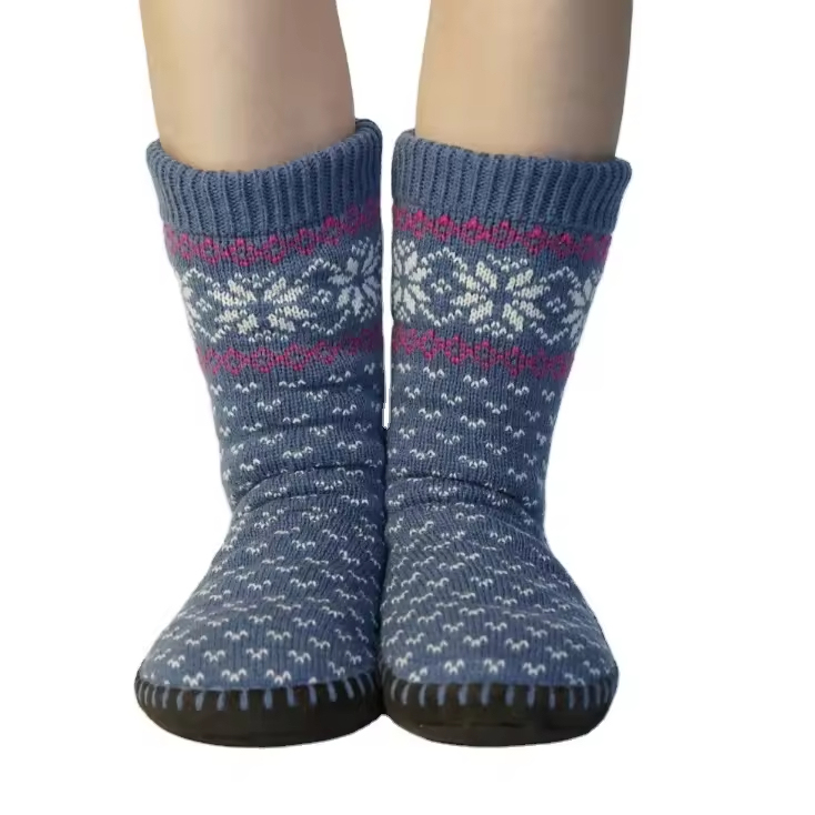YFS-23 Slipper Socks with Grippers for Women Socks for Women Home Sleeping Winter Socks