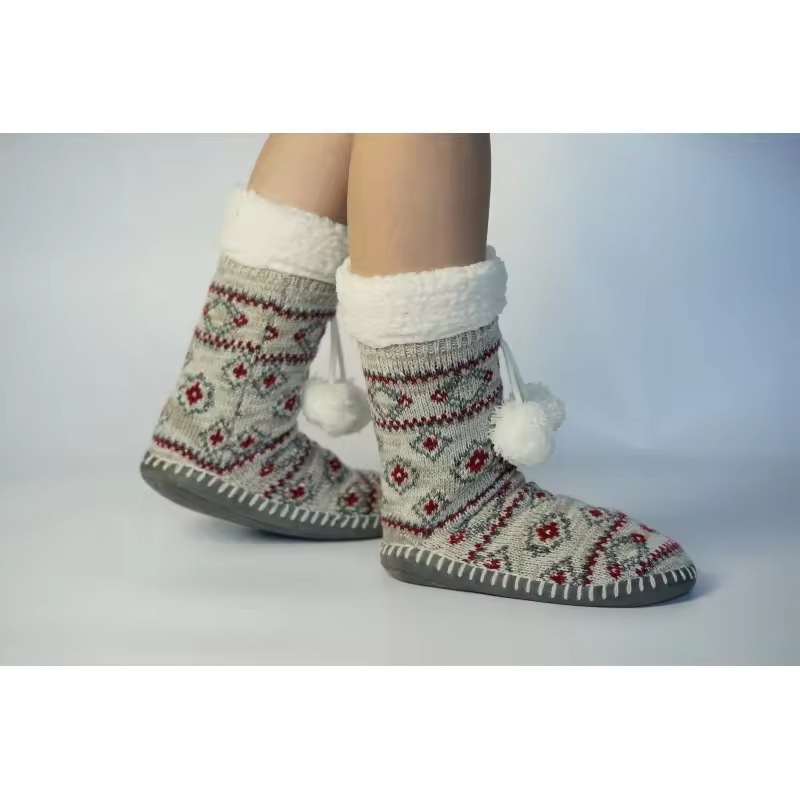 YFS-22 Slipper Socks with Grippers for Women Socks for Women Home Sleeping Winter Socks