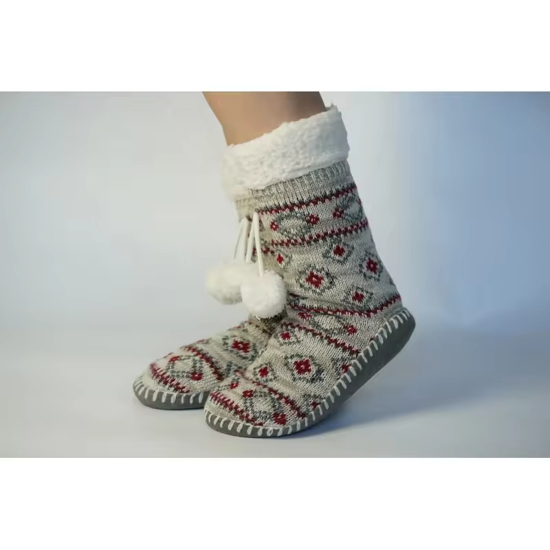 YFS-22 Slipper Socks with Grippers for Women Socks for Women Home Sleeping Winter Socks