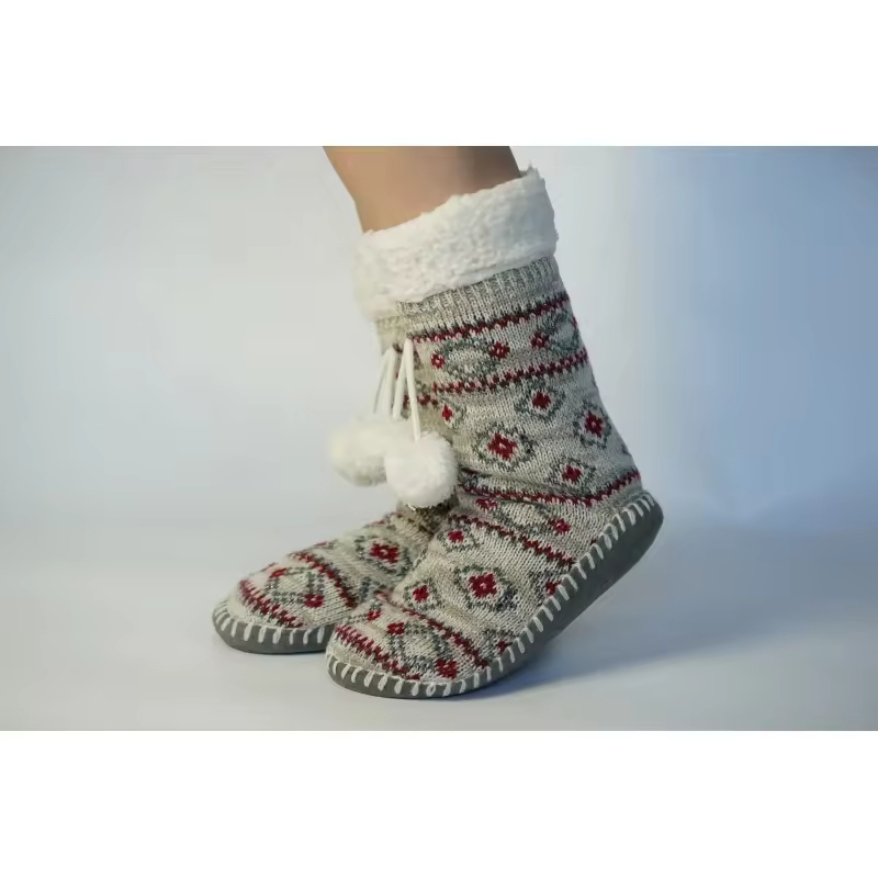 YFS-22 Slipper Socks with Grippers for Women Socks for Women Home Sleeping Winter Socks
