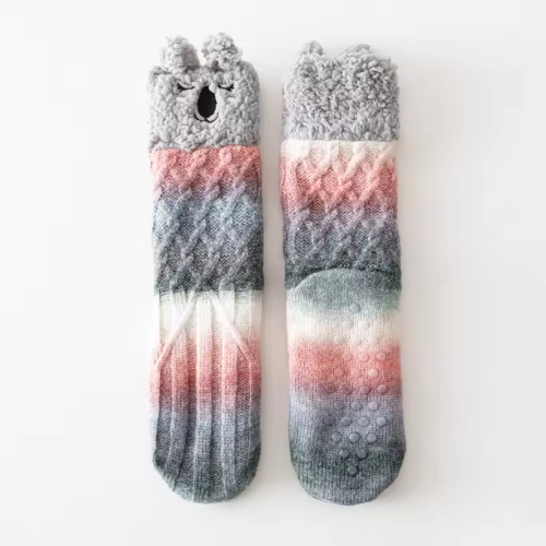 YFS-24 Slipper Socks with Grippers for Women Socks for Women Home Sleeping Winter Socks