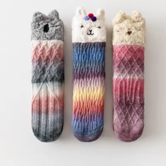 YFS-24 Slipper Socks with Grippers for Women Socks for Women Home Sleeping Winter Socks