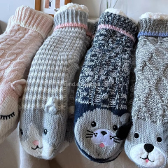 YFS-24 Slipper Socks with Grippers for Women Socks for Women Home Sleeping Winter Socks