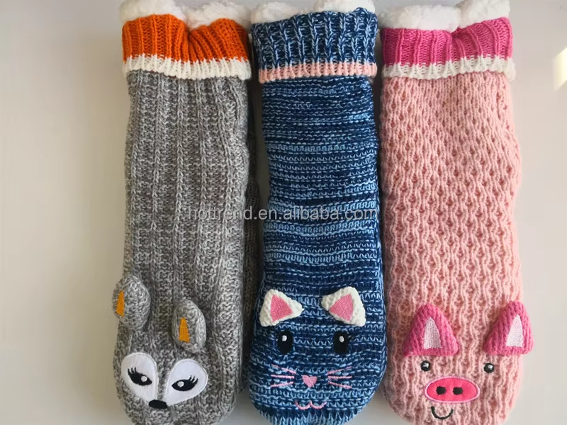 YFS-24 Slipper Socks with Grippers for Women Socks for Women Home Sleeping Winter Socks