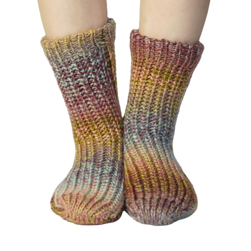 YFS-25 Slipper Socks with Grippers for Women Socks for Women Home Sleeping Winter Socks