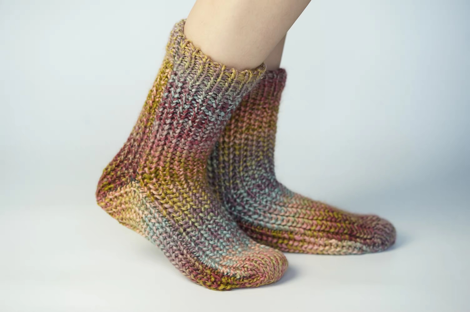 YFS-25 Slipper Socks with Grippers for Women Socks for Women Home Sleeping Winter Socks