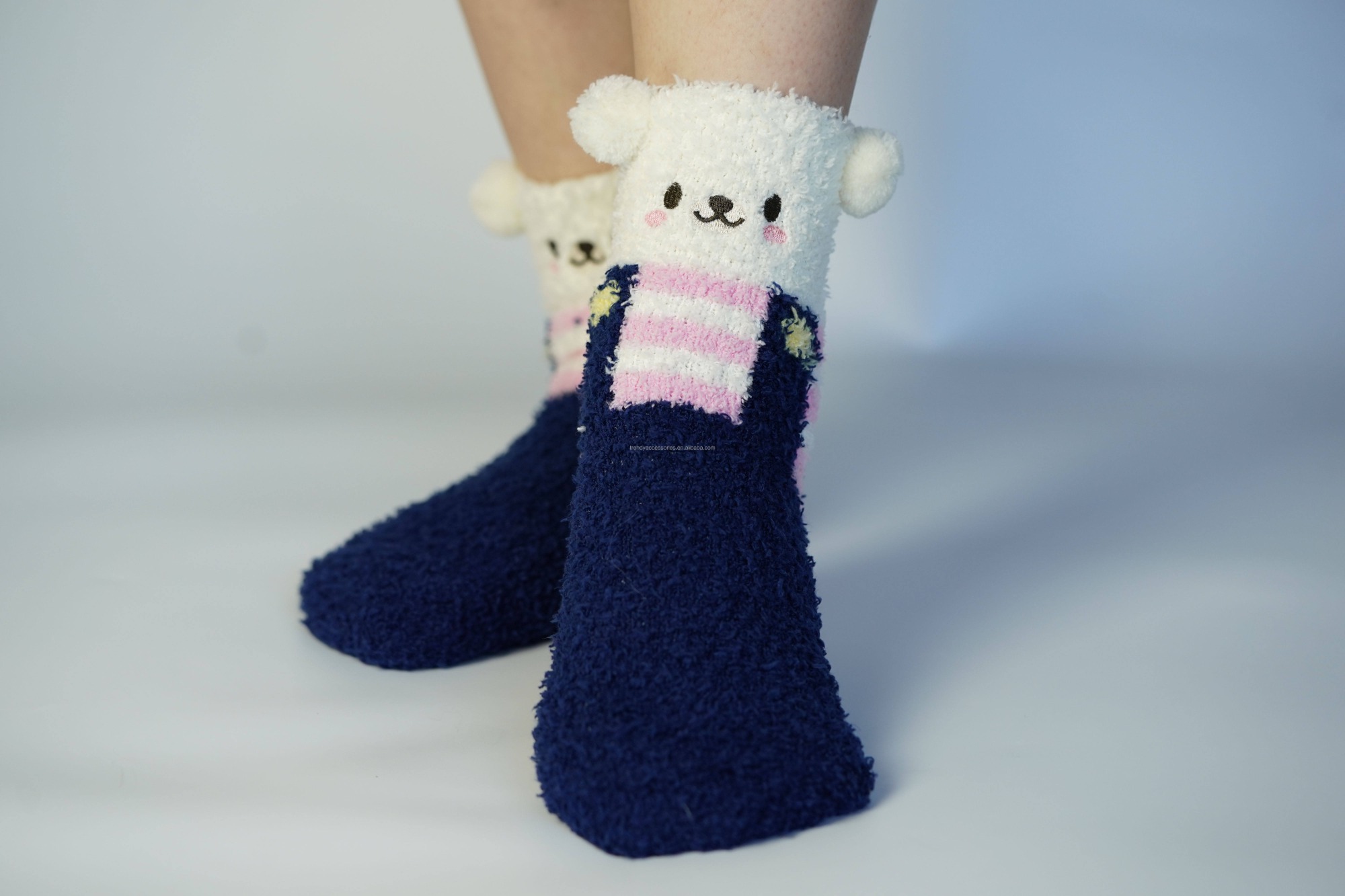 YFS-26 Slipper Socks with Grippers for Women Socks for Women Home Sleeping Winter Socks