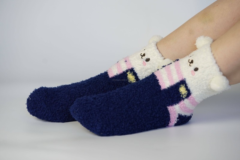 YFS-26 Slipper Socks with Grippers for Women Socks for Women Home Sleeping Winter Socks