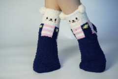 YFS-26 Slipper Socks with Grippers for Women Socks for Women Home Sleeping Winter Socks
