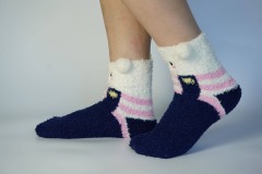 YFS-26 Slipper Socks with Grippers for Women Socks for Women Home Sleeping Winter Socks
