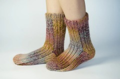 YFS-25 Slipper Socks with Grippers for Women Socks for Women Home Sleeping Winter Socks