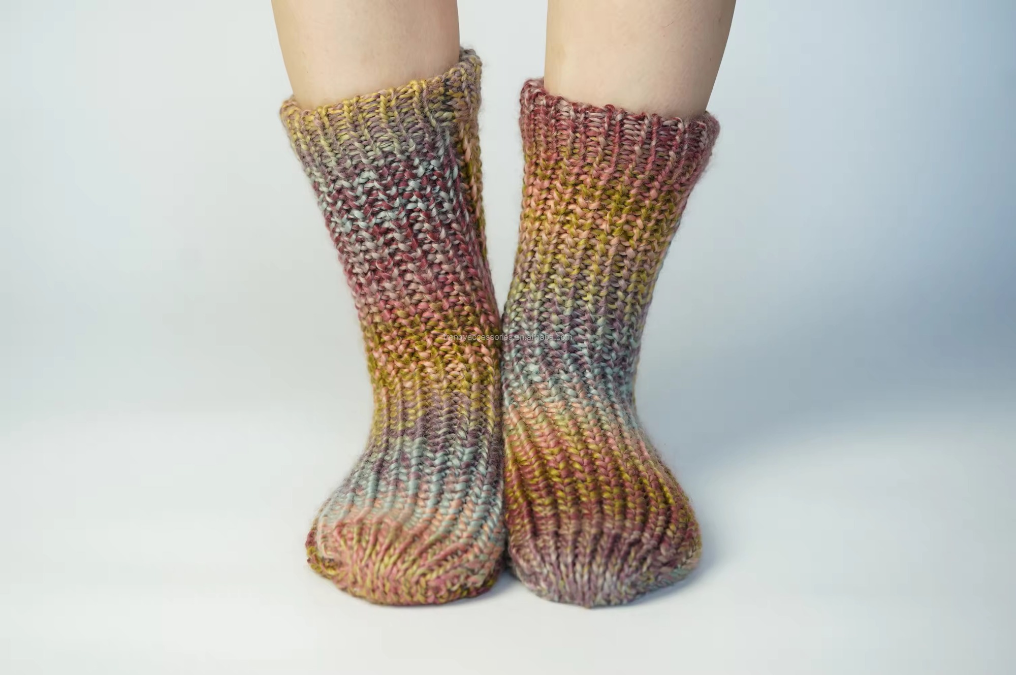YFS-25 Slipper Socks with Grippers for Women Socks for Women Home Sleeping Winter Socks