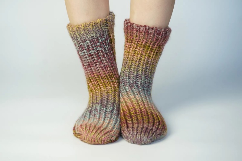 YFS-25 Slipper Socks with Grippers for Women Socks for Women Home Sleeping Winter Socks
