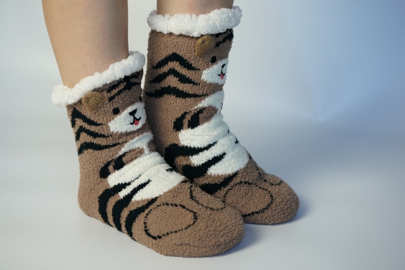 YFS-27 Slipper Socks with Grippers for Women Socks for Women Home Sleeping Winter Socks
