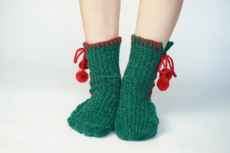 YFS-29 Slipper Socks with Grippers for Women Socks for Women Home Sleeping Winter Socks