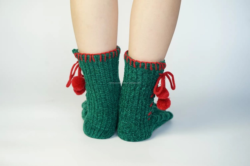 YFS-29 Slipper Socks with Grippers for Women Socks for Women Home Sleeping Winter Socks
