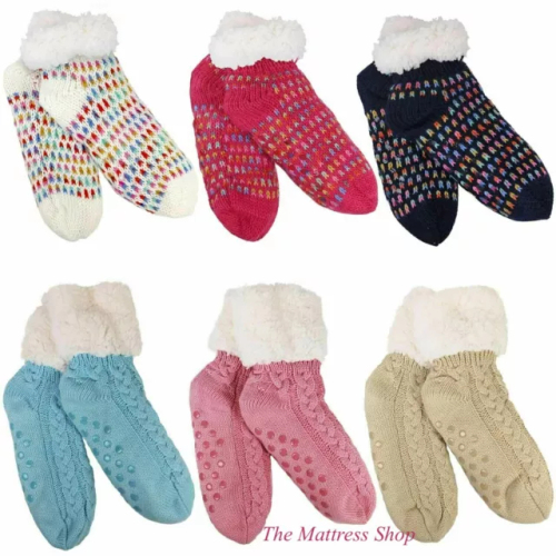 YFS-30 Slipper Socks with Grippers for Women Socks for Women Home Sleeping Winter Socks