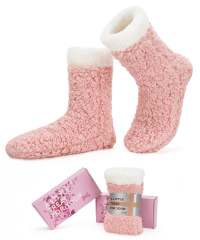 YFS-32 Slipper Socks with Grippers for Women Socks for Women Home Sleeping Winter Socks