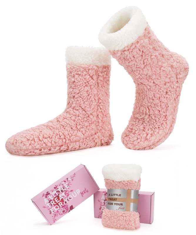 YFS-32 Slipper Socks with Grippers for Women Socks for Women Home Sleeping Winter Socks