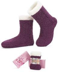 YFS-32 Slipper Socks with Grippers for Women Socks for Women Home Sleeping Winter Socks