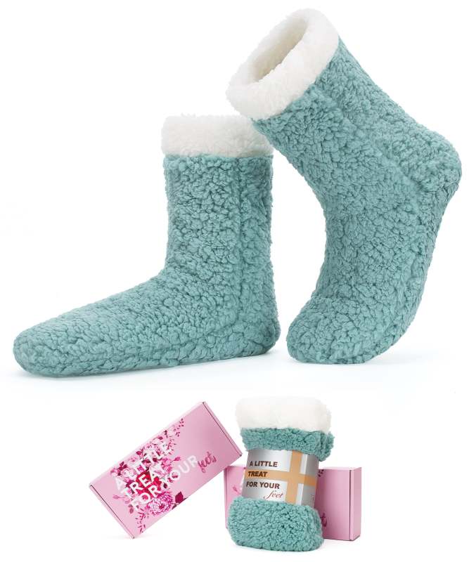 YFS-32 Slipper Socks with Grippers for Women Socks for Women Home Sleeping Winter Socks