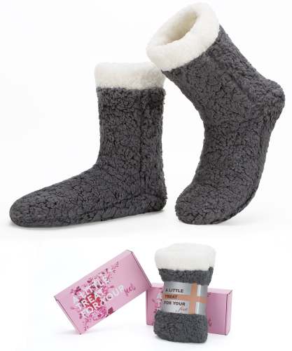 YFS-32 Slipper Socks with Grippers for Women Socks for Women Home Sleeping Winter Socks