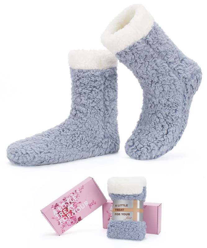 YFS-32 Slipper Socks with Grippers for Women Socks for Women Home Sleeping Winter Socks