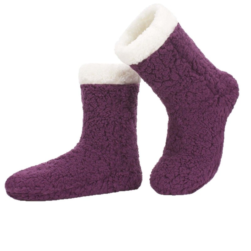 YFS-32 Slipper Socks with Grippers for Women Socks for Women Home Sleeping Winter Socks