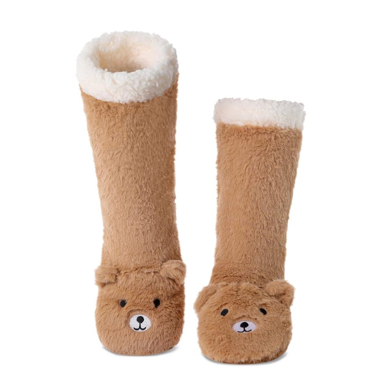 YFS-36 Slipper Socks with Grippers for Women Socks for Women Home Sleeping Winter Socks