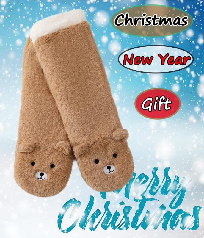 YFS-36 Slipper Socks with Grippers for Women Socks for Women Home Sleeping Winter Socks