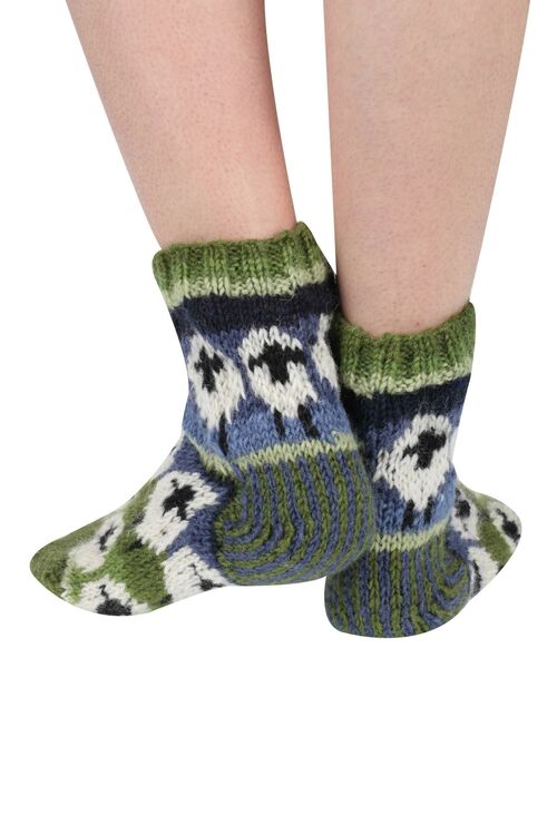 YFS-38 Slipper Socks with Grippers for Women Socks for Women Home Sleeping Winter Socks