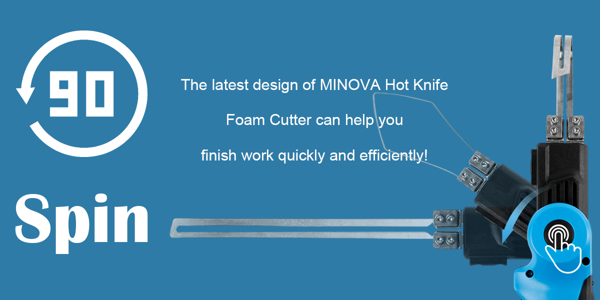 MINOVA Rotatable Electric Hot Knife Foam Cutter Styrofoam Cutting Tool Kit  Air Cooled 200W AC Hot Knife Cutter Foam Cutting Tool Kit (MX E) with  Heavy-duty Case - Yahoo Shopping