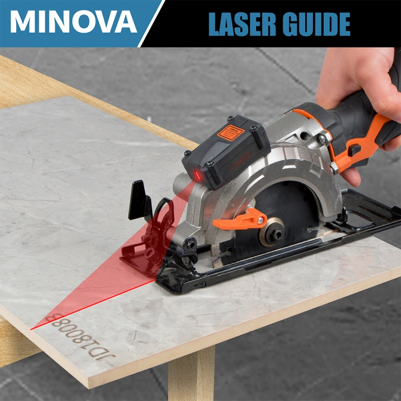 MINOVA 4 1 2 4 Amps Cordless Circular Saw With Laser Guide SP01