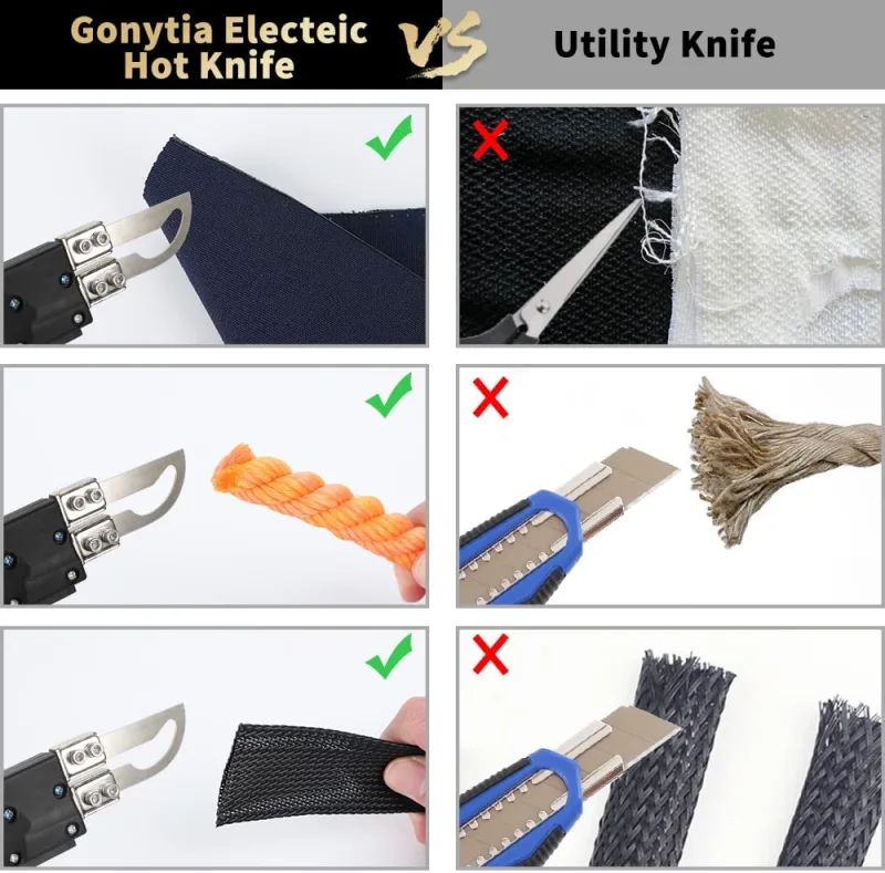 GONYTIA KD-5-0 Heat Rope Cutter,Fabric Cutter Pro, Heat Sealer Cutting Tool  kit